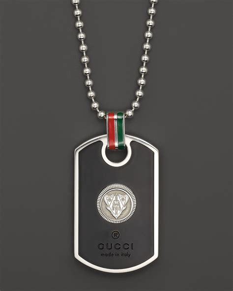 gucci dog tag|gucci dog tags for men.